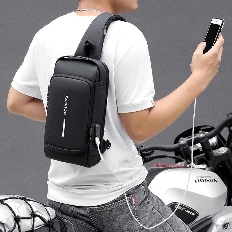 Bolso Impermeable antirobo con puerto para carga 50% OFF
